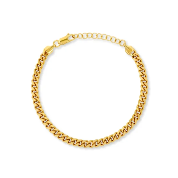 23K Gold Miami Cuban Bracelet (5mm)